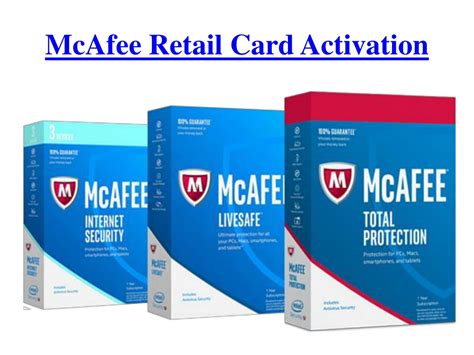activate mcafee live safe retail card|How to activate a McAfee product subscription with a product card.
